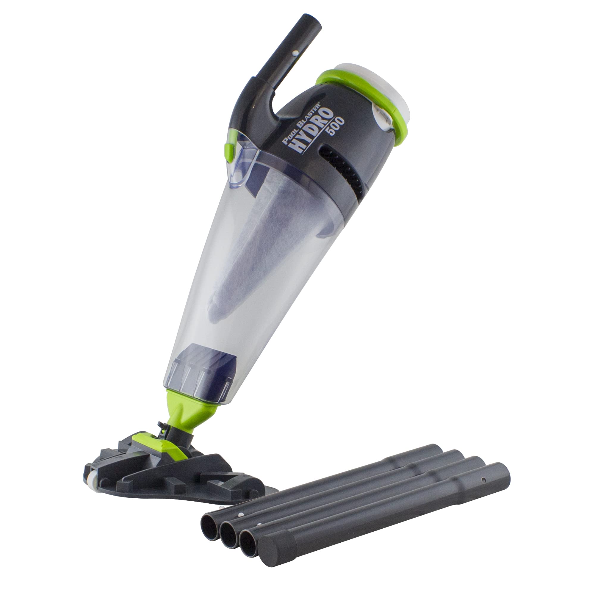POOL BLASTER Hydro 500 Cordless Rechargeable Pool Cleaner - Powerful Battery-Powered Vacuum for In-Ground & Above Ground Pools - Removes Leaves, Dirt & Sand - Perfect for Weekly Pool Maintenance & Quick Cleanups | Water Tech