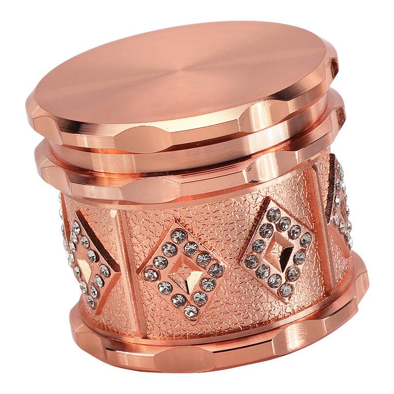 4 Layer 60mm Mini Herb Grinder - Zinc Alloy Tobacco Crusher for Spices, Herbs & Smoking Accessories | Perfect for Grinding Herbs, Spices & Tobacco at Home or On The Go