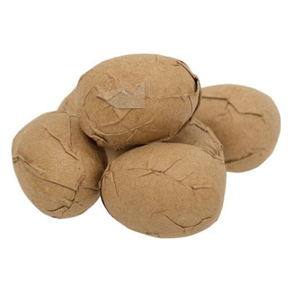 6-Pack Small Brown Paper Egg Cartons - Eco-Friendly & Durable for Farm Fresh Eggs, Perfect for Farmers Markets, Home Use & DIY Crafts
