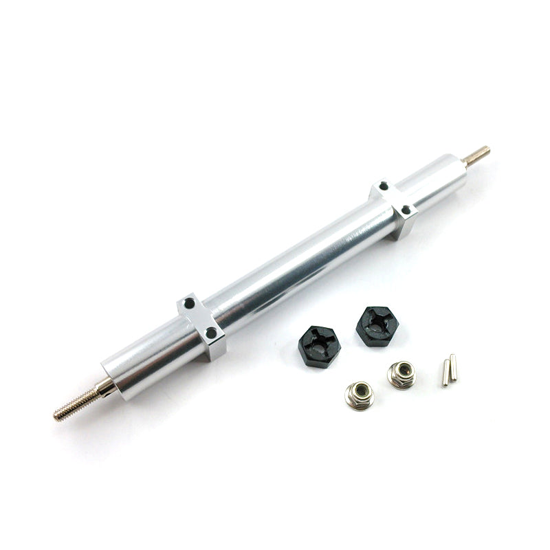 1/14 Scale 140mm Metal Idler Shaft Unpowered Axle for TAMIYA Tractor Truck RC Cars & Trailer Vehicles - Perfect for DIY RC Model Upgrades and Off-Road Crawlers
