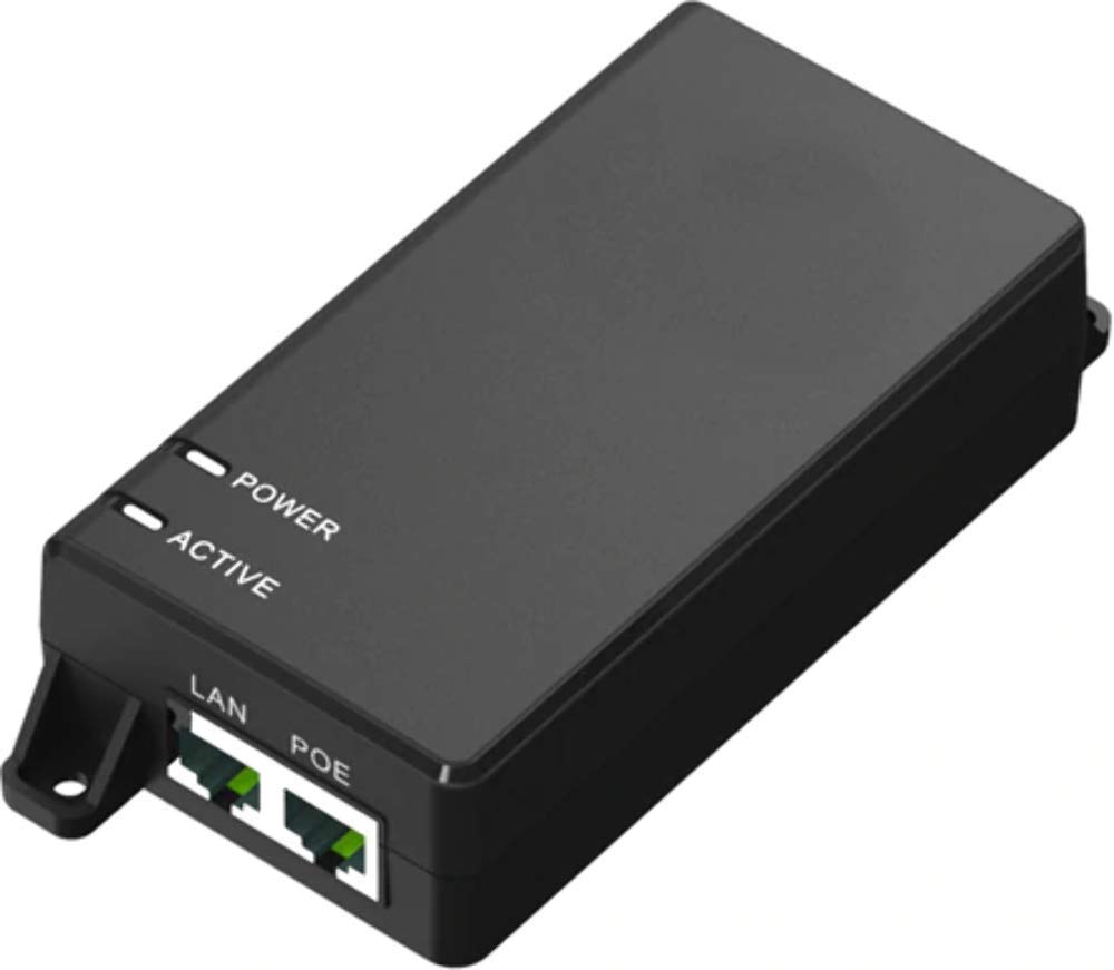 Microconnect POEINJ-60W-UK 60W Gigabit PoE Injector Power Over Ethernet Adapter (55V) for IP Cameras, Wireless Access Points & VoIP Phones