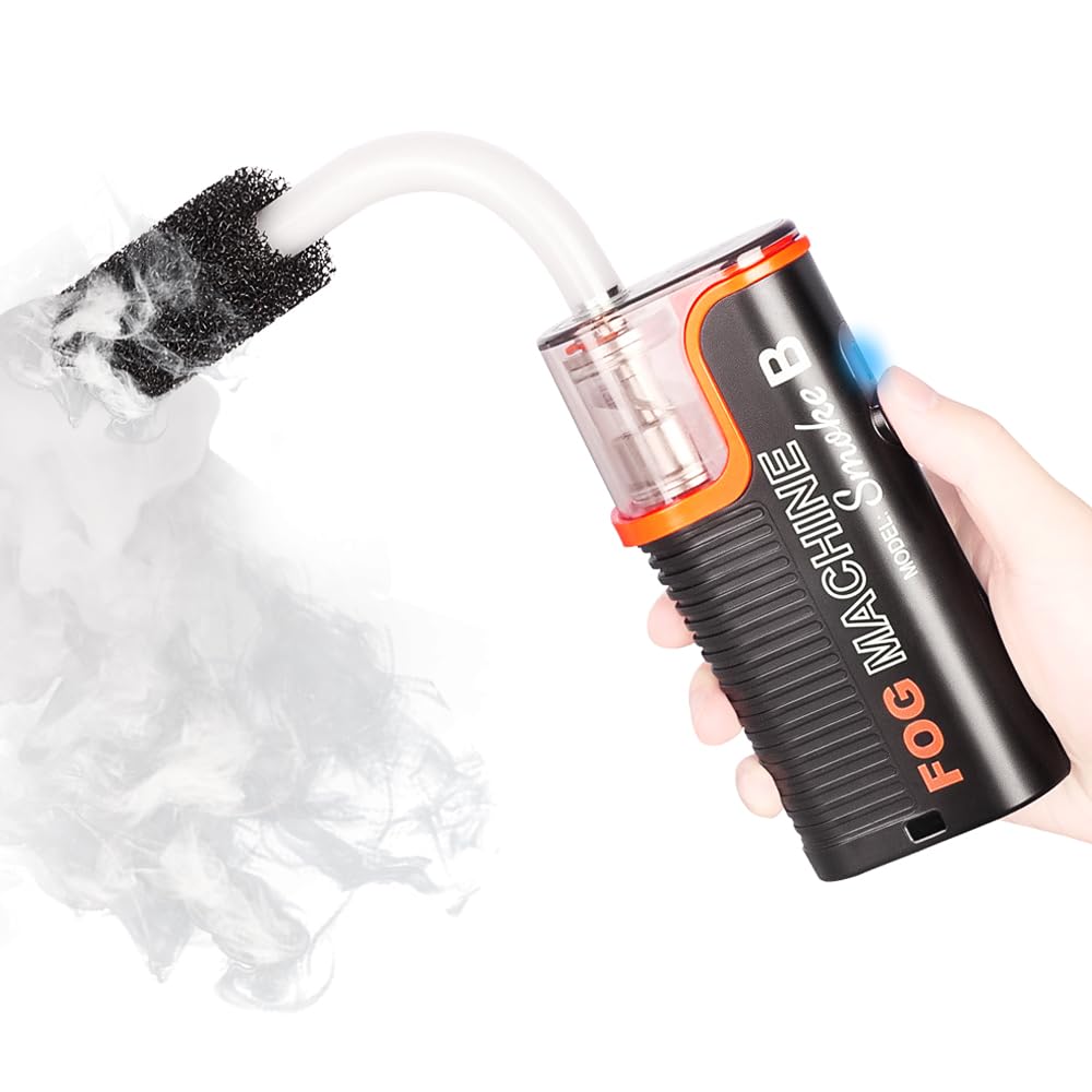 LENSGO 40W Smoke Machine with Remote Control - Portable Handheld Fogger for Photography, Parties, Stage Effects & Outdoor Events | Perfect for Halloween Decorations, Wedding Atmosphere & Disinfection Scenes