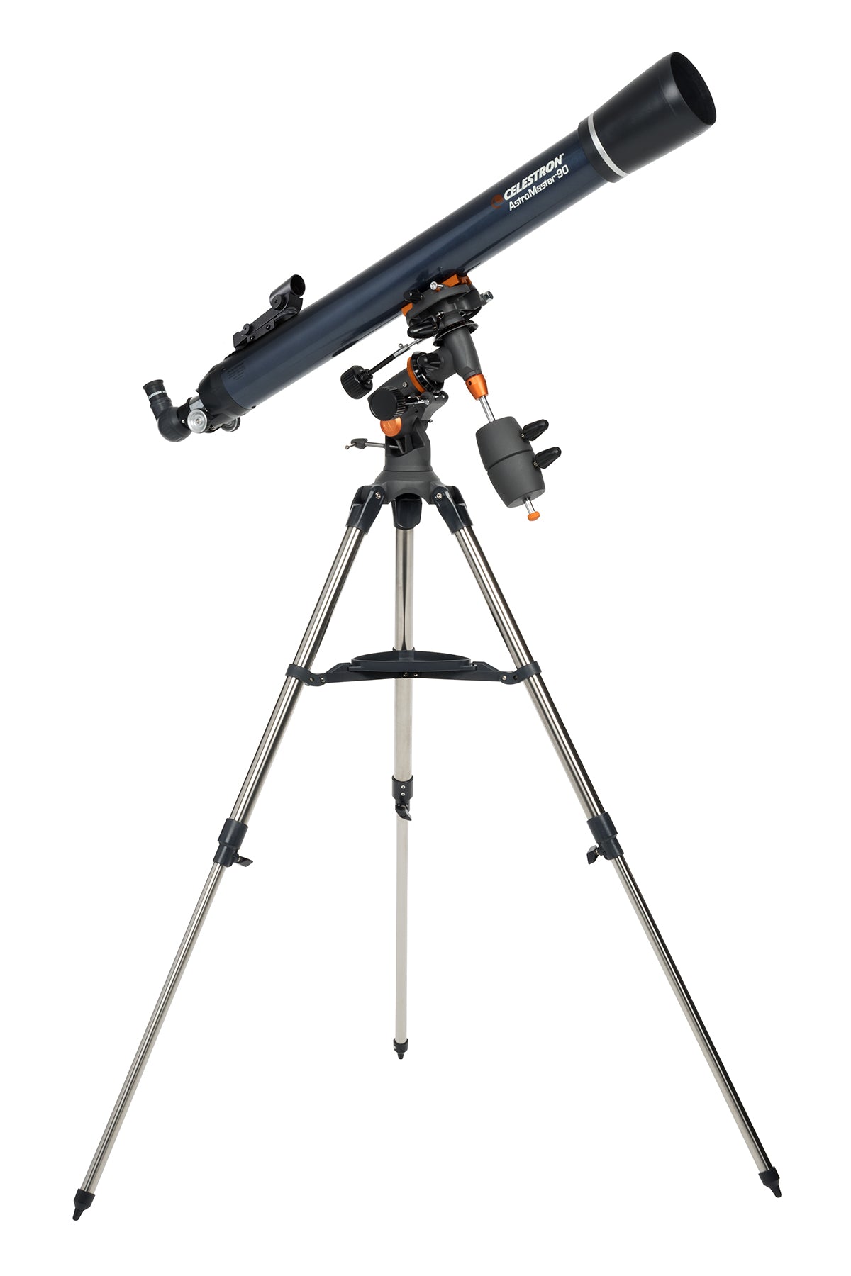 Used Celestron AstroMaster 90EQ Refractor Telescope for Adults & Beginners - Portable Astronomy Equipment for Stargazing, Bird Watching & Outdoor Adventures