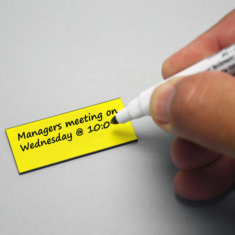 1 x 2 Inch Dry Erase Whiteboard Magnets - Pack of 25 - Reusable Classroom & Office Magnets for Fridge, Whiteboard, and Memo Boards - Perfect for Teachers, Students, and Home Organization
