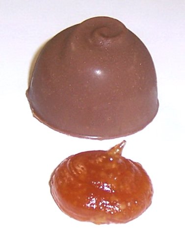 Scott's Cakes Milk Chocolate Apricot Marmalade Candies - 1 Pound Box with Orange Foils - Perfect for Christmas Gifts, Holiday Parties & Sweet Treats