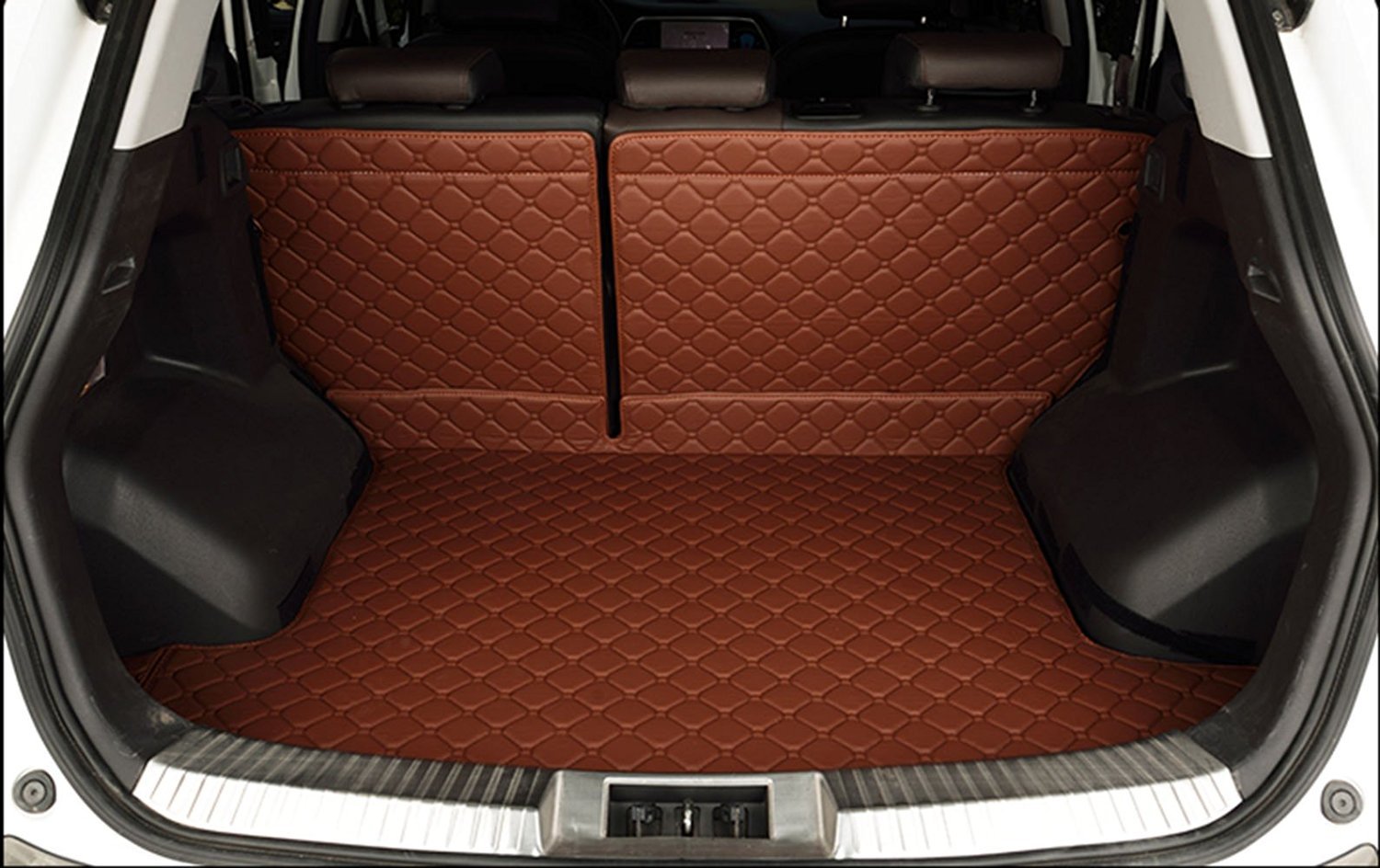 Premium 3D All-Weather Trunk Liner for 2016-2021 BMW 7 Series - Waterproof Cargo Mat with Full Coverage Protection, Pet-Friendly & Non-Slip (Brown) - Perfect for Road Trips, Grocery Hauling & Pet Transport