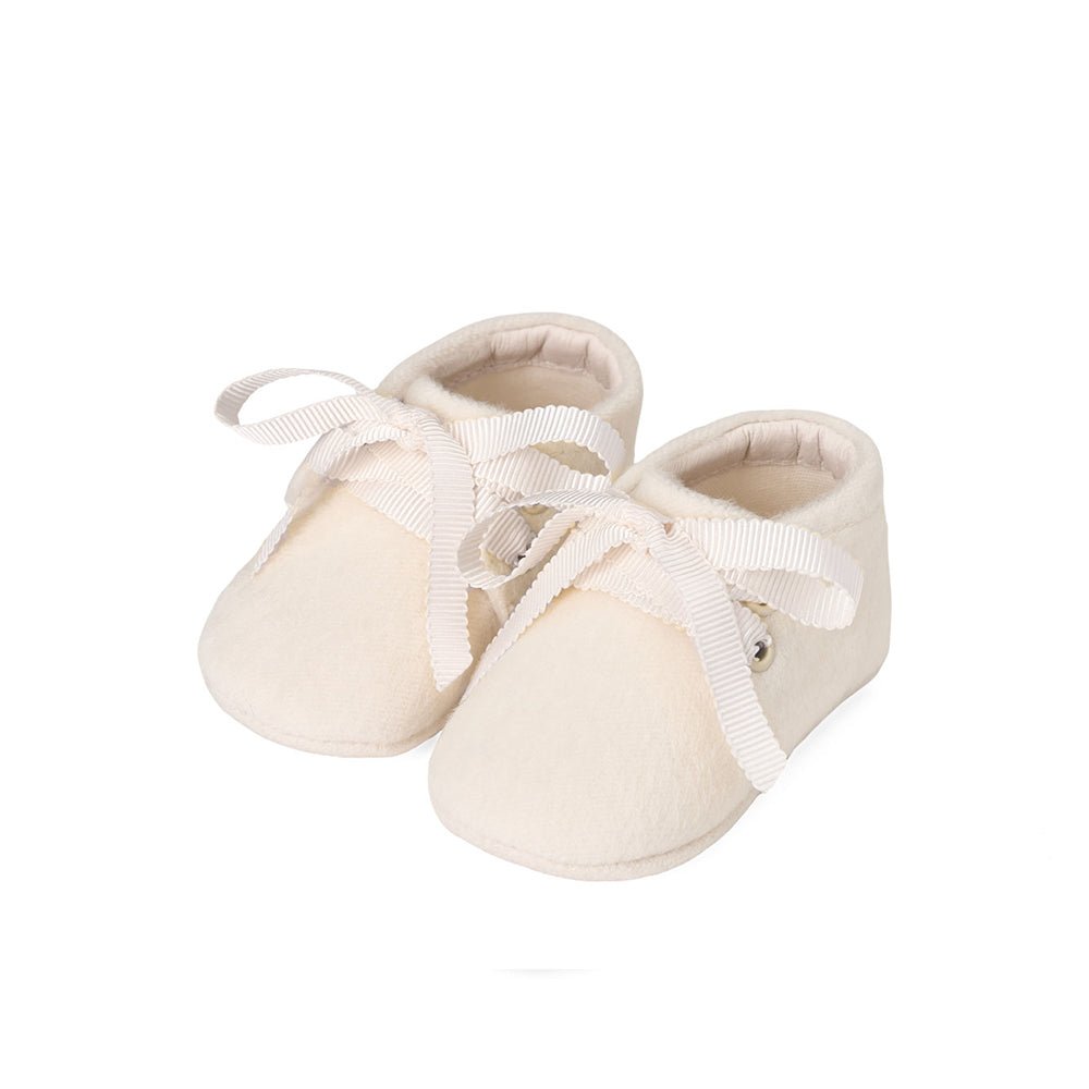 MiniMe Wool White - Soft & Cozy Baby Wool Booties for Newborns & Toddlers - Perfect for Indoor & Outdoor Use