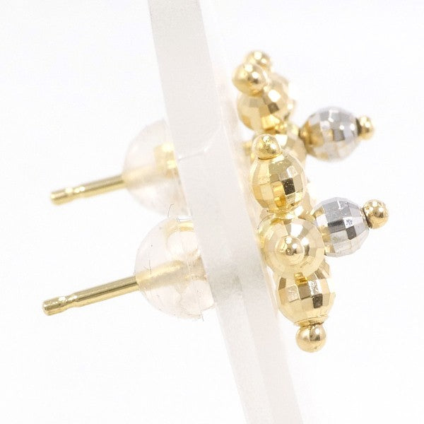 18K Yellow Gold & White Gold Earrings - Vintage Pre-Owned Jewelry for Women - Perfect for Weddings, Parties & Special Occasions