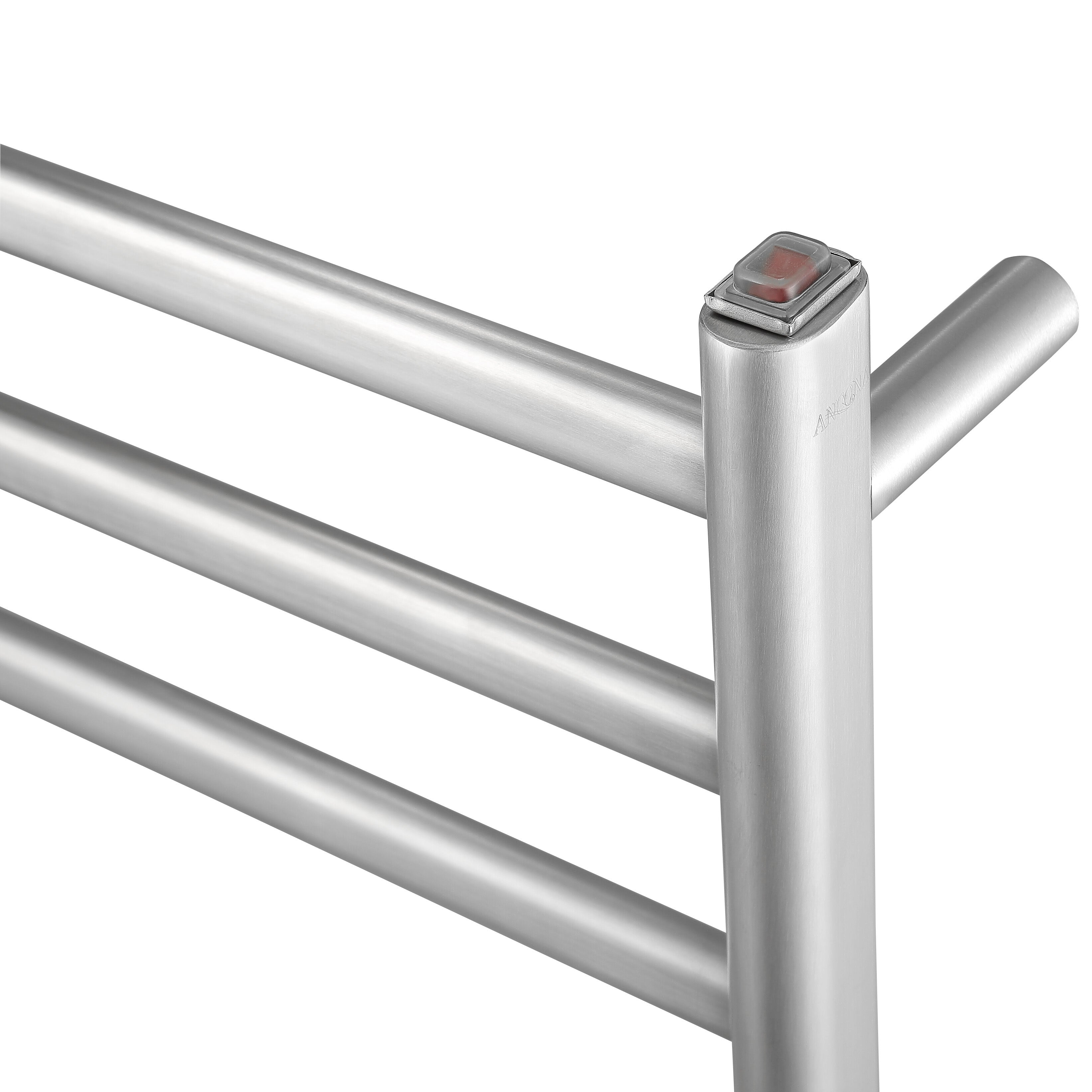 Prima Dual XL 12 Bar Hardwired & Plug-In Electric Towel Warmer - Brushed Stainless Steel - Perfect for Bathrooms, Spas & Luxury Homes