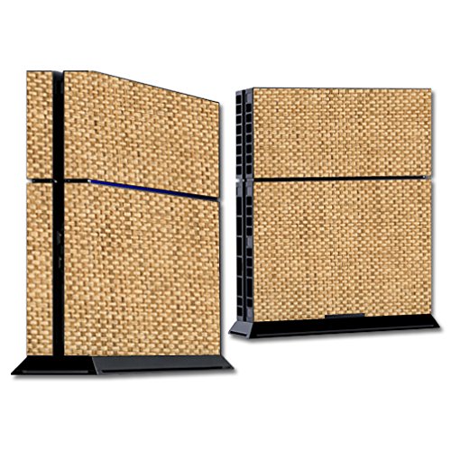 MightySkins Wood Weave Skin Wrap Cover Sticker for Sony PlayStation 4 PS4 Console - Protective Decorative Vinyl Case for Gaming Setup & Home Entertainment