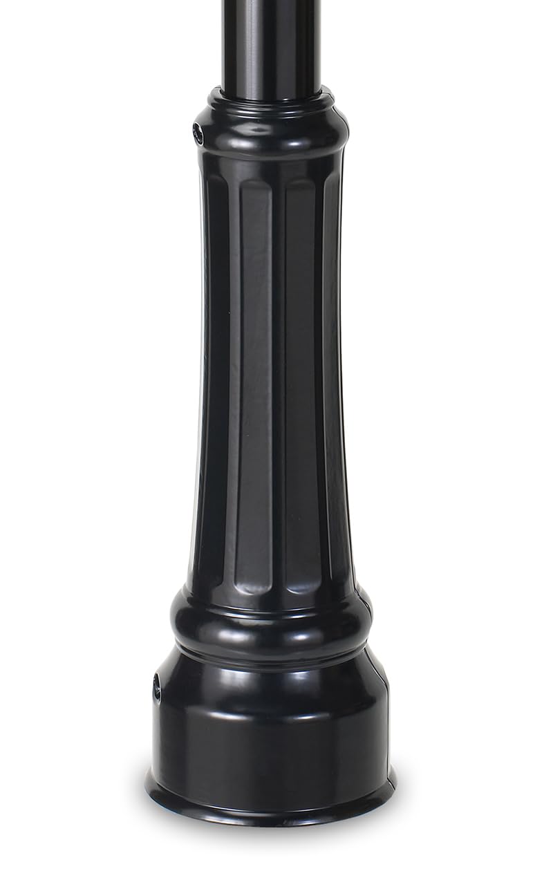 ARCHITECTURAL MAILBOXES 7507B Black Decorative Post Mount Mailbox - Durable Outdoor Mailbox for Homes, Gardens & Driveways