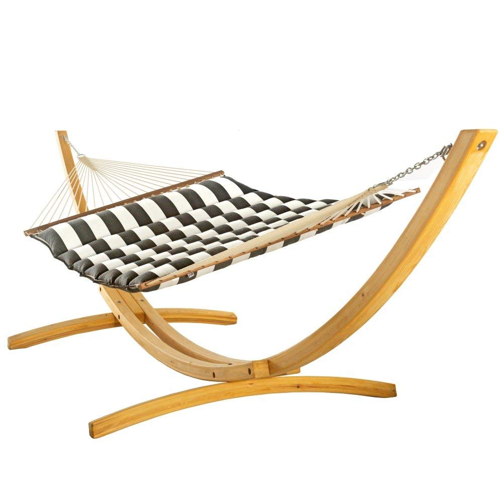 Premium Handcrafted Hatteras Cabana Classic Sunbrella Pillowtop Hammock - 450 LB Capacity for 2 People, 13 ft x 55 in - Includes Free Extension Chains & Tree Hooks - Perfect for Backyard Relaxation, Beach Lounging & Outdoor Adventures - Made in USA