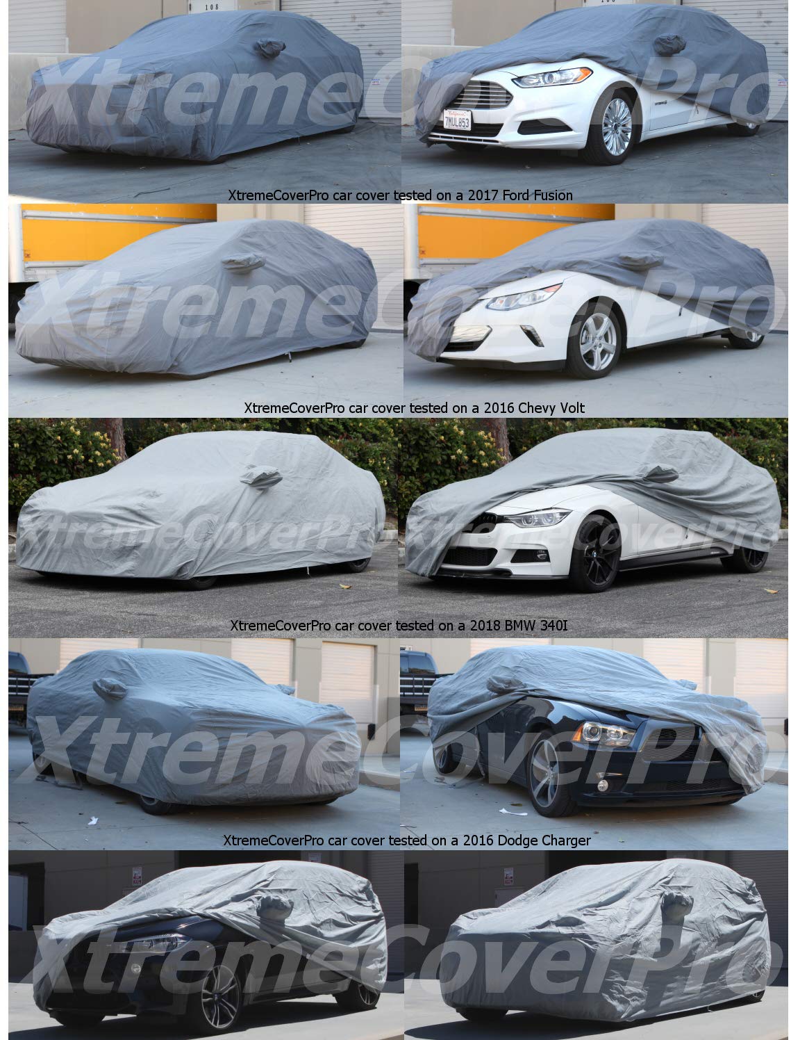 Premium Car Cover for 2016-2025 Audi Q7 - XTREMECOVERPRO Gold Series Grey Waterproof UV Protection - Outdoor Indoor All Weather Vehicle Protection for Snow Rain Dust Sun