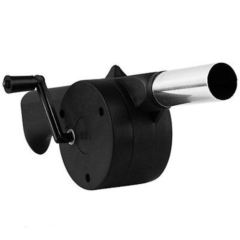 Outdoor Fan Air Blower Barbecue Fire Bellows Hand Crank Tool - Portable Camping, Grilling & Wood Stove Accessories for Charcoal, Fireplace & Bonfire