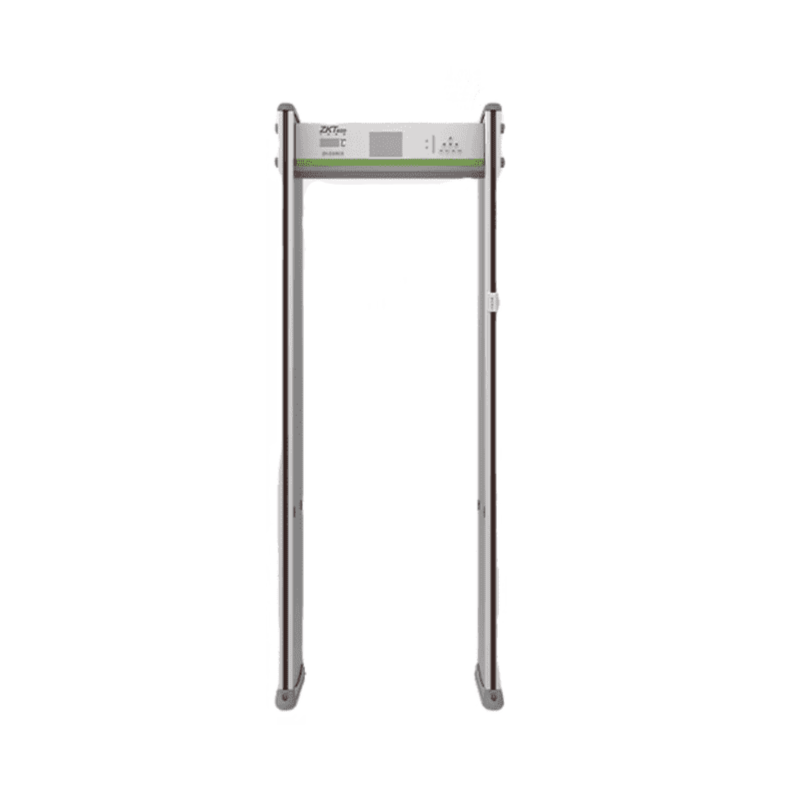 ZKTeco WMD318 Walk Through Metal Detector - 18 Zone Security Scanner for Airport, School & Event Entrance Safety Screening