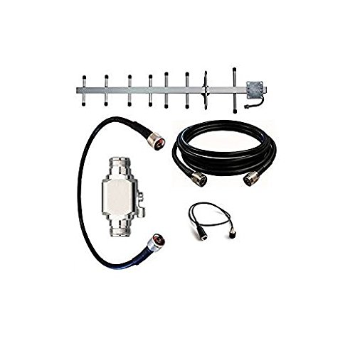 High Power Yagi Antenna Kit for AT&T USB800 4G LTE Global USB Modem - 50ft Cable with SMA Connector - Boost Signal for Rural Areas, Camping & Remote Work