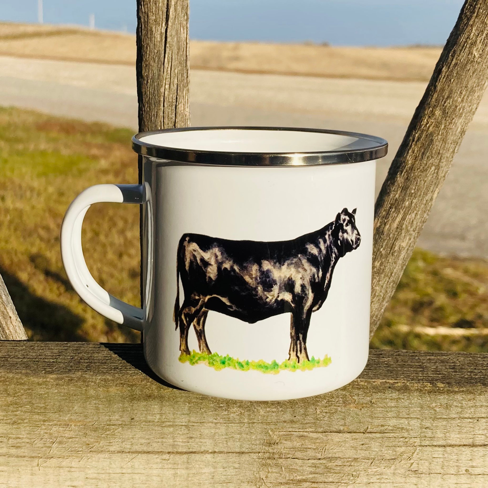 **Angus Campfire Mug - Durable Stainless Steel Coffee Cup for Outdoor Camping, Hiking & Travel - Perfect for Hot & Cold Beverages**