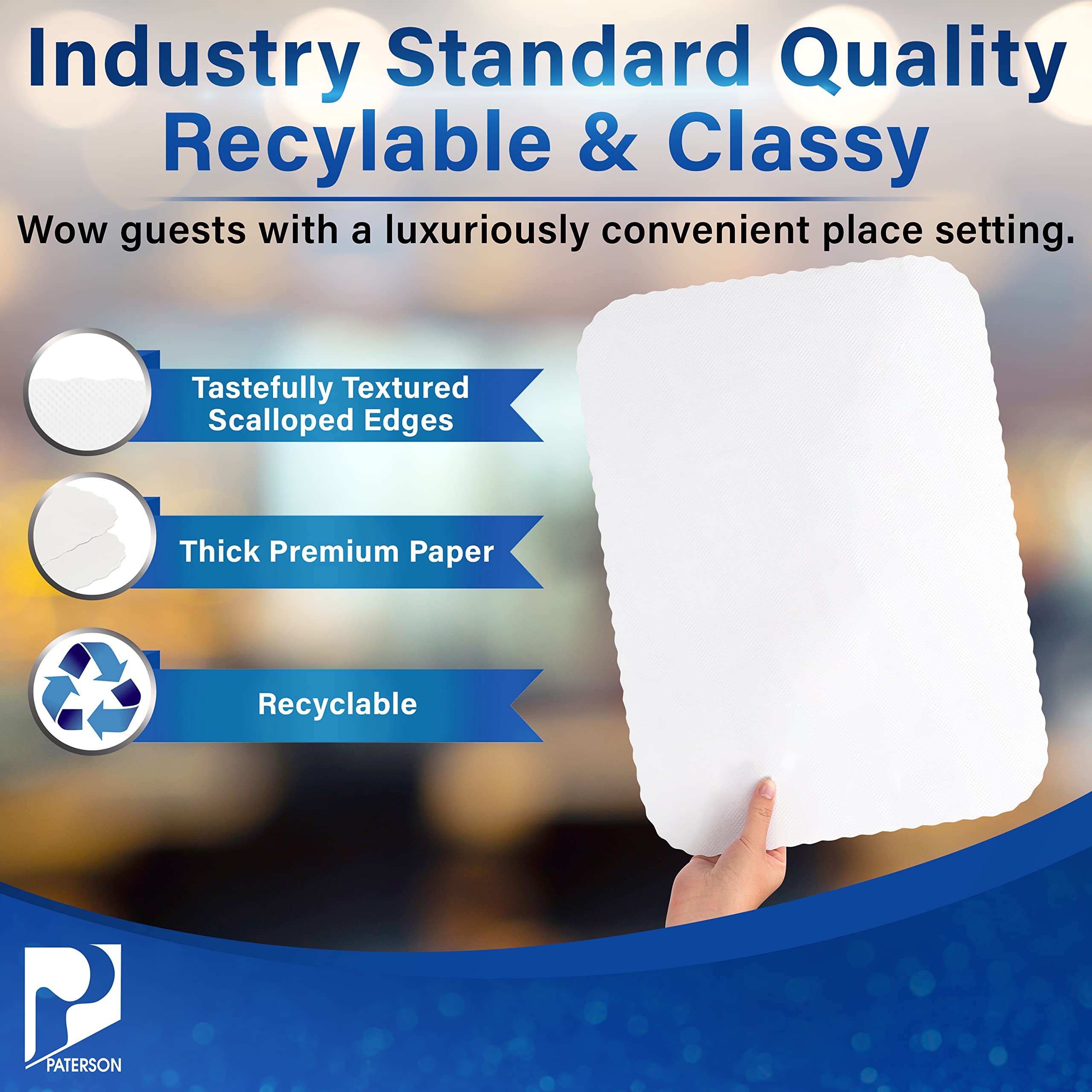 Premium White Disposable Paper Placemats 14