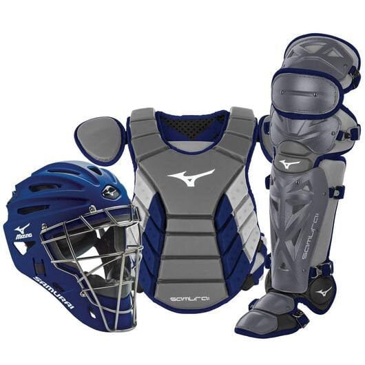 Mizuno Samurai Adult 15 Baseball Catcher's Gear Set - Complete Protective Equipment for Baseball & Softball Players - Perfect for Training, Games & Competitive Play