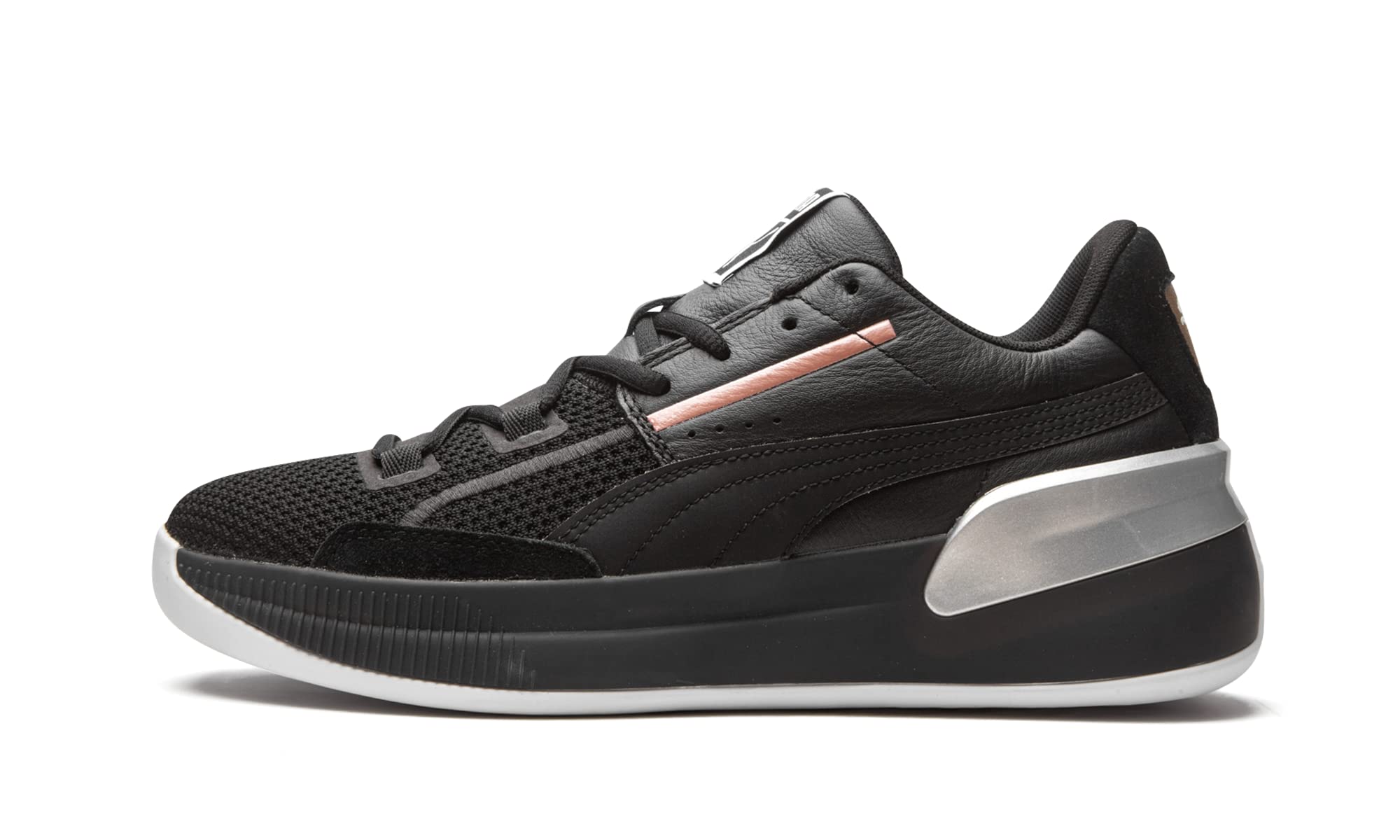 PUMA Men's Clyde Hardwood Metallic Basketball Shoes - Black | High-Performance Court Sneakers for Indoor & Outdoor Play