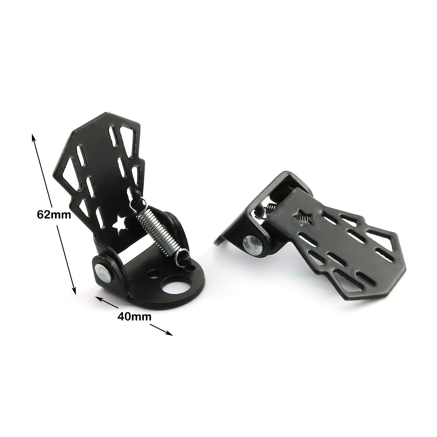 1 Pair Bike Rear Pedals for Folding Bikes - Durable Footrest Accessories for Cycling Comfort | Perfect for Commuting, Exercise & Urban Riding