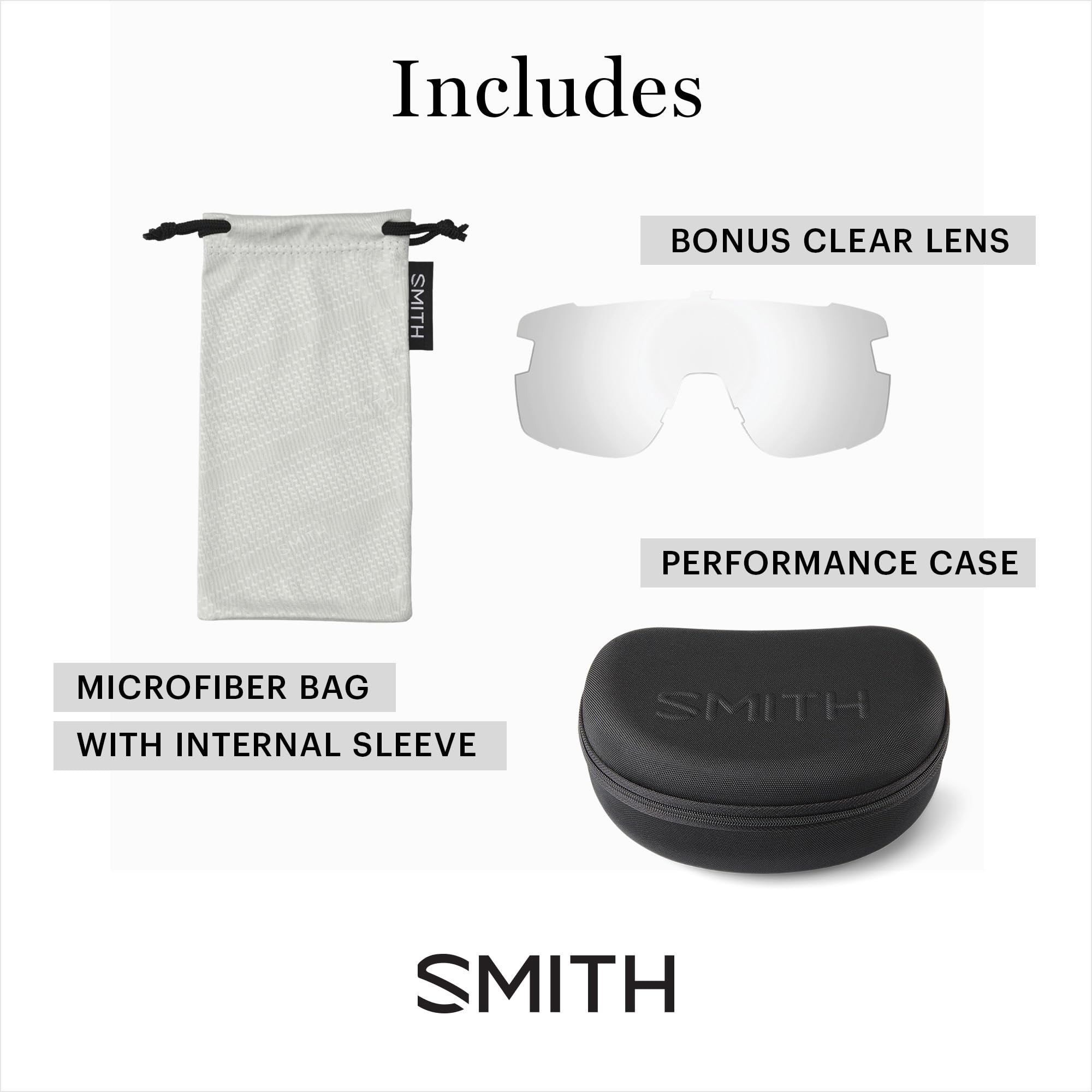 SMITH Bobcat Sunglasses for Men & Women - Polarized Sports Sunglasses with Shield Lens for Skiing, Biking, Mountain Biking (MTB), Running & Outdoor Activities - UV Protection Performance Eyewear for Cycling, Hiking & Adventure Sports