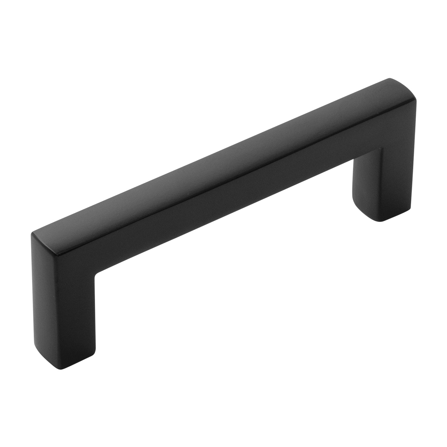 Coventry Pull 3 3/4 Inch (96mm) Center to Center Matte Black Cabinet Handle - Perfect for Kitchen Cabinets, Dressers & Furniture Hardware