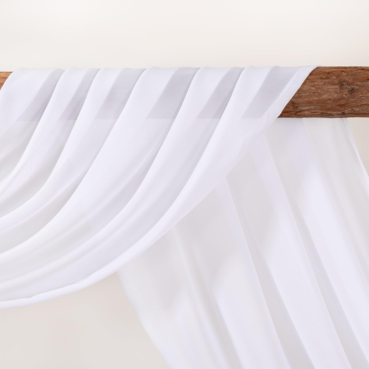 White Wedding Arch Draping Fabric - 4 Panels 30