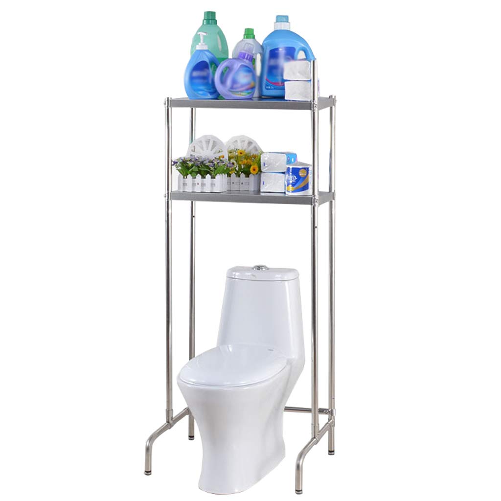 Stainless Steel Over Toilet Storage Shelf - Bathroom Organizer Rack with Easy Installation for Laundry Room, Living Room | Space-Saving & Sturdy Design for Small Bathrooms & Apartments