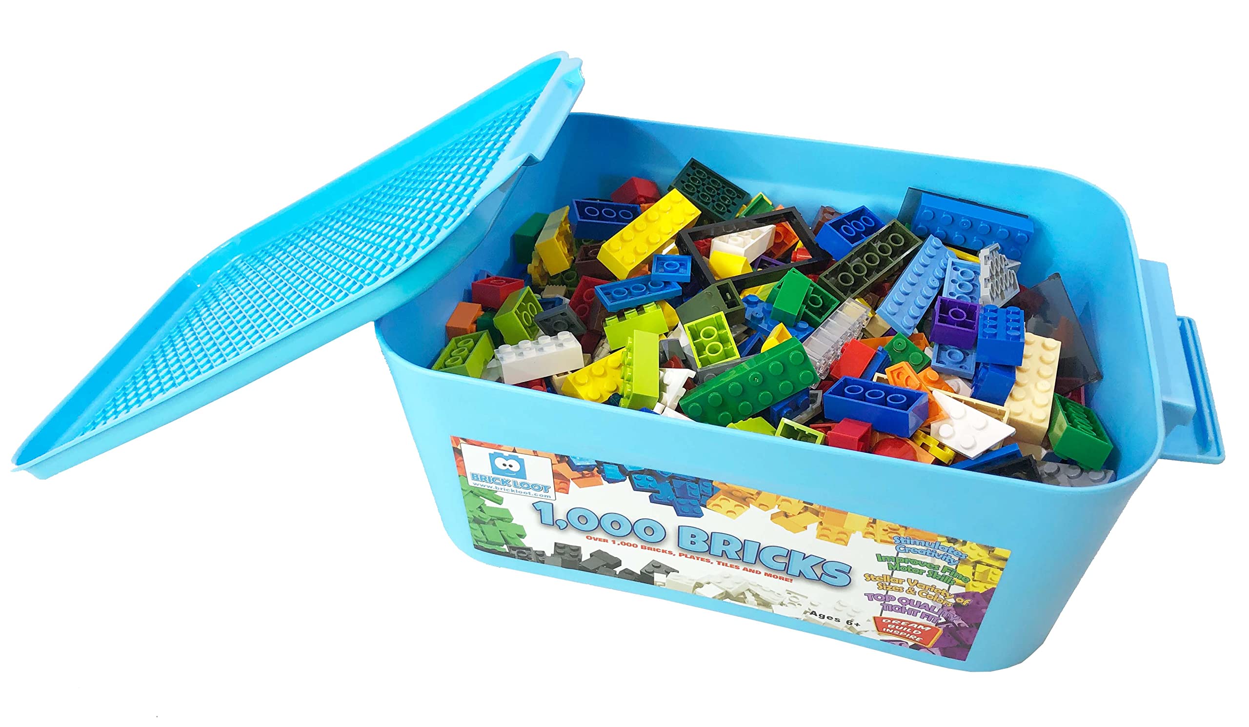 1,000-Piece Building Blocks Set with Storage Box Organizer - Creative Construction Toy for Kids & Adults 6+ | Compatible with Lego & Major Brands | Includes 70 Bonus Pieces | Perfect for STEM Learning, Birthday Gifts & Family Bonding Activities