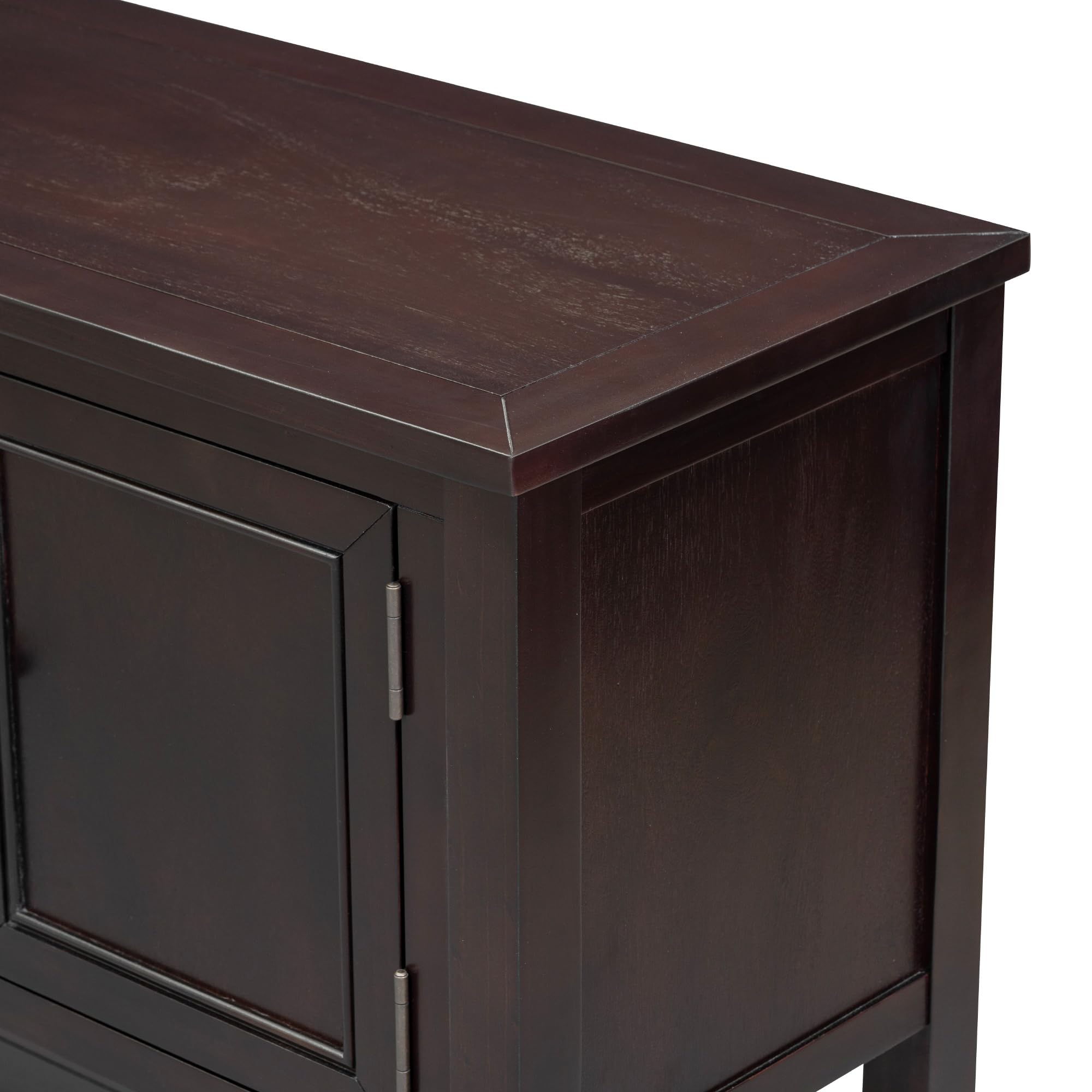 Merax Farmhouse Console Table with Storage Drawers & Shelf - Rustic Wood Entryway Sofa Table, Narrow Sideboard Cabinet with Door for Living Room, Dining Room, Kitchen | Perfect for Hallway Organization & Home Decor