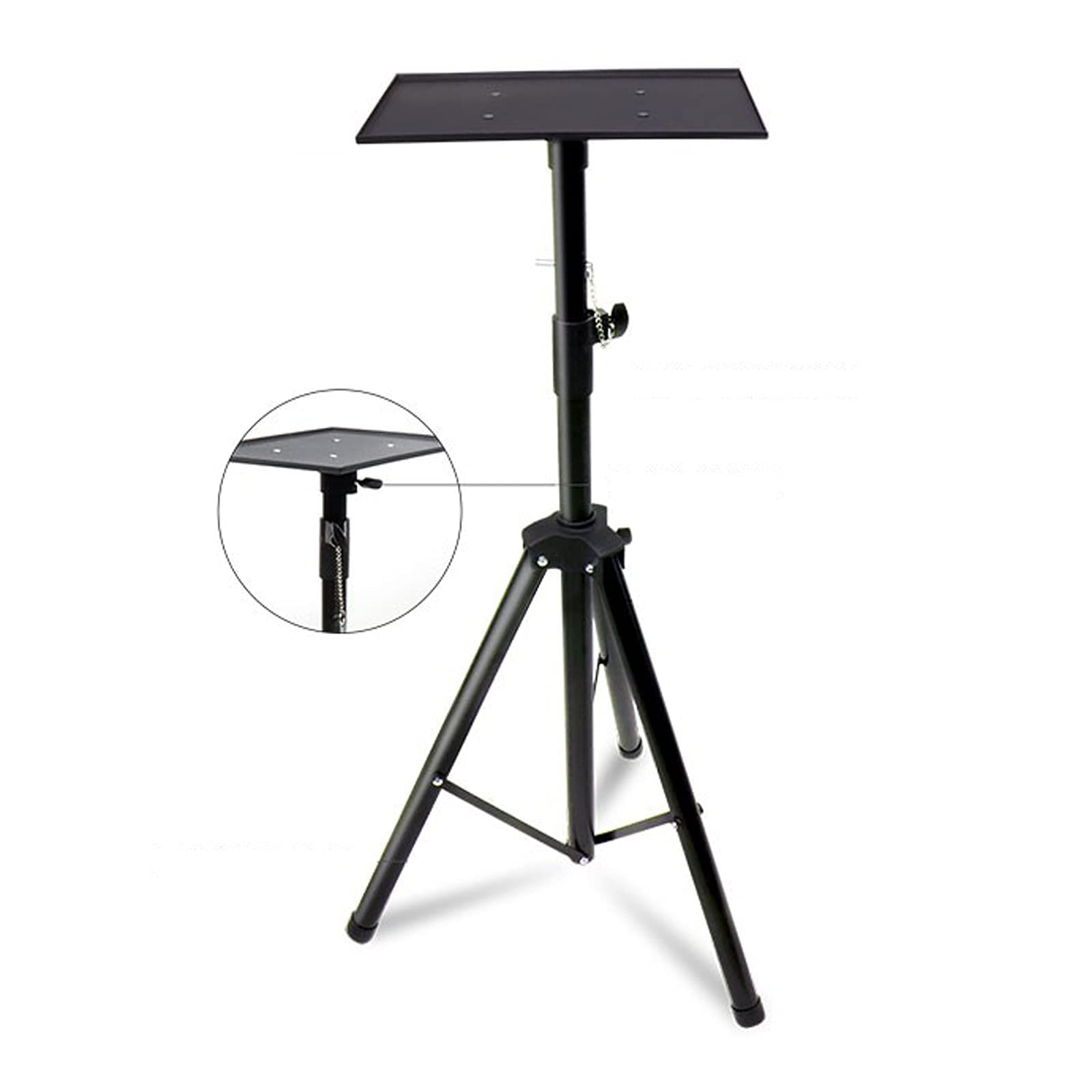 Adjustable Projector Tripod Stand 41-71 Inch, Folding Floor Stand for Projector & Laptop - Home Office & Classroom Use, Portable Projector Mount for Movies & Presentations