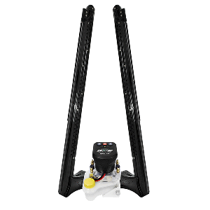 Power Pole Blade One Pump BLS Shallow Water Anchor System - 10' Dual Blade Black - Perfect for Fishing, Boating, and Shallow Water Anchoring