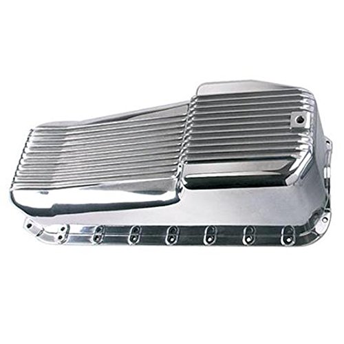 1957-1979 Chevy Small Block Aluminum Oil Pan with Finned Design & Gasket - Compatible with Chevy 283, 327, 350 Engines - Perfect for Classic Car Restoration & Performance Upgrades