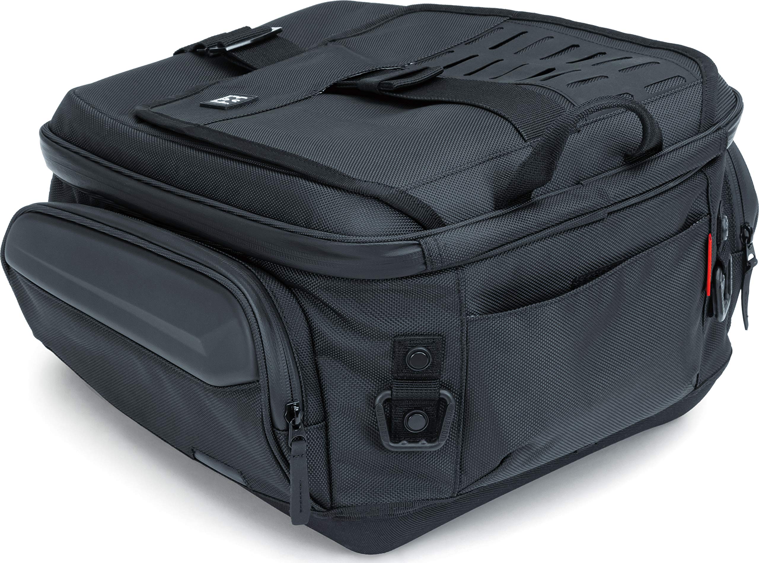 Kuryakyn 5256 XKursion XB Ambassador Motorcycle Tail Bag - Waterproof & Weather Resistant Bike Luggage with Adjustable Mounting Straps (Black) - Perfect for Harley, Touring & Adventure Bikes