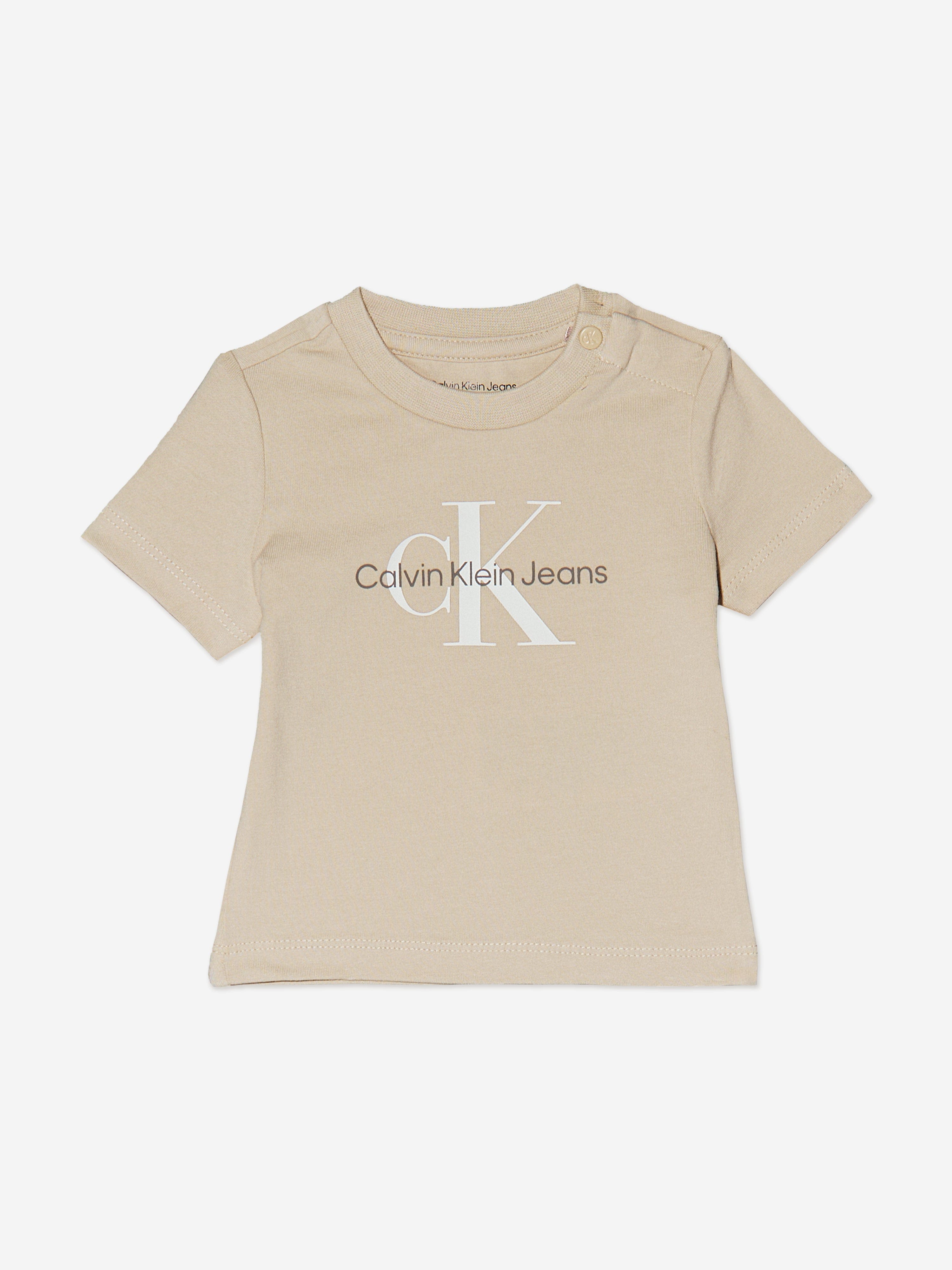 Personalized Baby Monogram T-Shirt in Soft Beige - Custom Name Outfit for Newborns, Infants & Toddlers - Perfect for Photo Shoots, Birthday Gifts & Family Matching Outfits