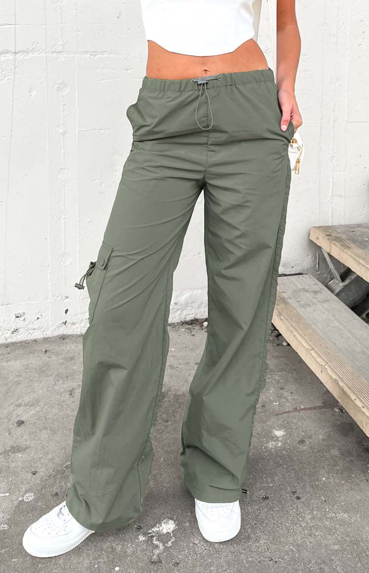 Bronx Khaki Drawcord Cargo Pants for Men - Military Style Tactical Work Pants with Multiple Pockets - Perfect for Outdoor, Hiking, and Casual Wear