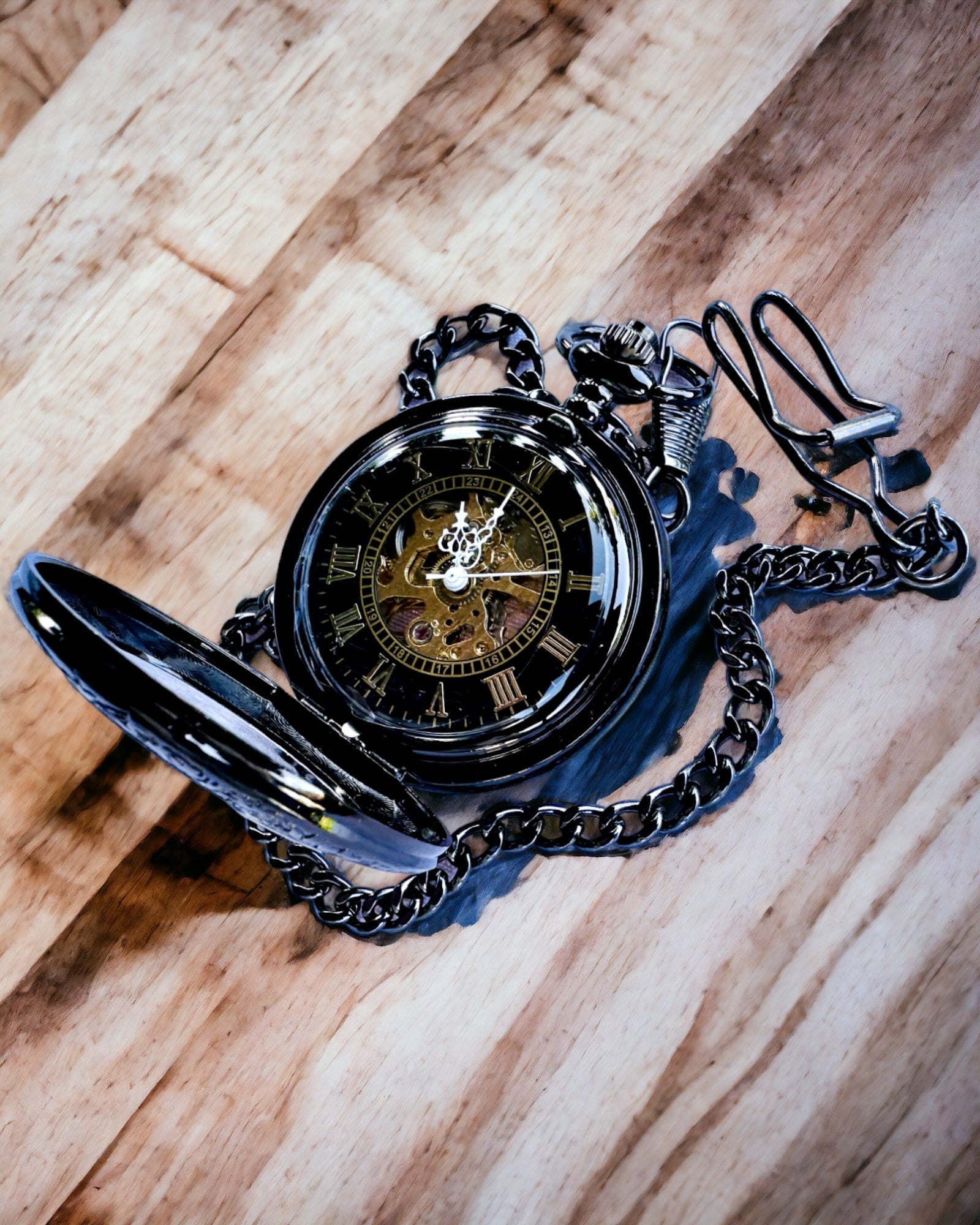 Vintage Pocket Watch for Men & Women - Engravable Elegant Timepiece | Perfect for Weddings, Gifts & Special Occasions