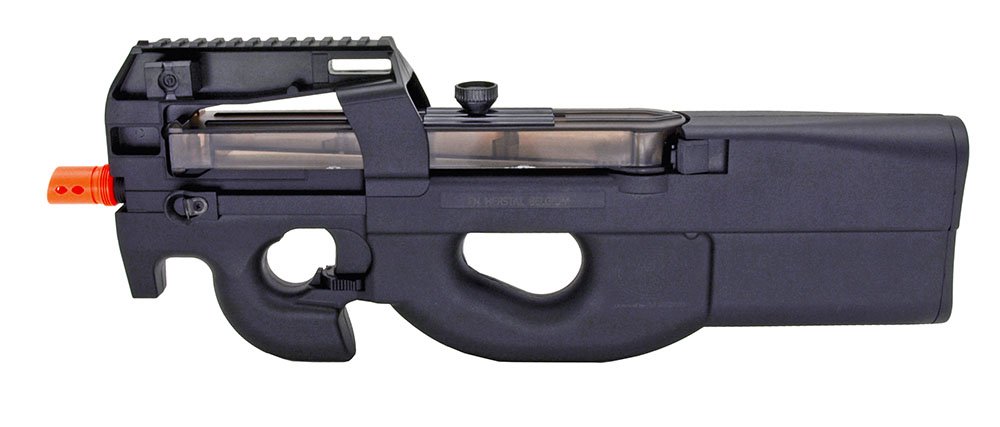 FN Herstal Licensed P90 Full Size Airsoft Electric SMG - High Performance Polymer Electric Airsoft Gun (Black) | Perfect for Tactical Training, MilSim Games & Target Shooting