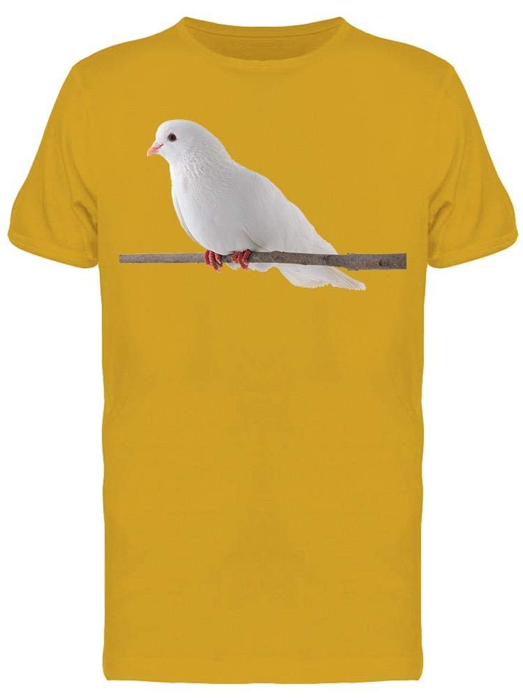 Men's White Dove Graphic T-Shirt - Casual Short Sleeve Cotton Tee for Everyday Wear | Perfect for Streetwear, Outings & Relaxation