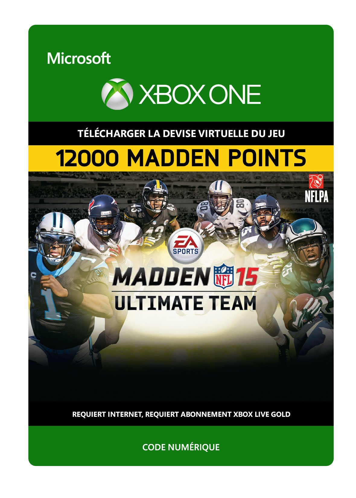 Madden NFL 15 Xbox One Game - 12,000 Points Digital Download Code | Play NFL Football Games Online with Friends