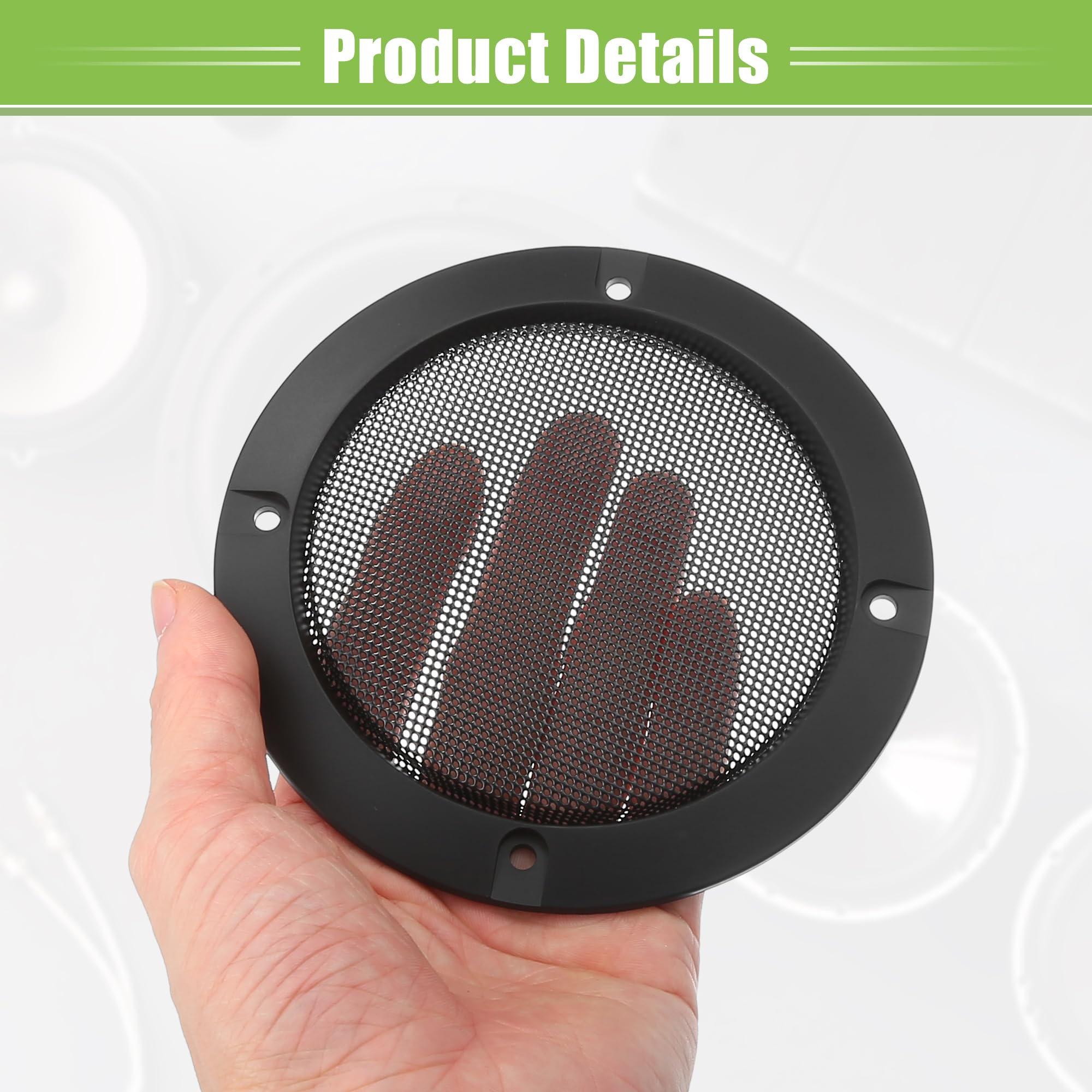 ACROPIX 4 Inch Universal Car Speaker Grills Cover - Round 4