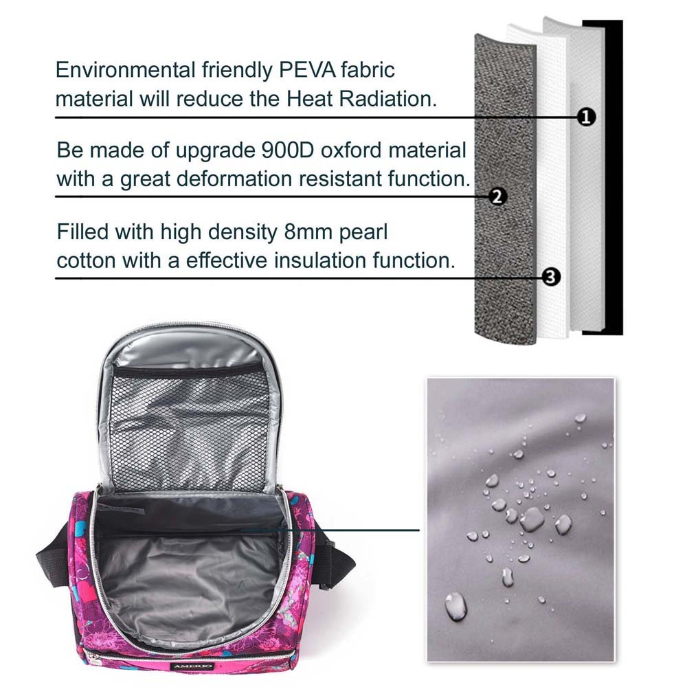 Insulated Lunch Bag for Work - Leakproof Cooler Lunch Box with Adjustable Strap for Office, School & Picnic | Bento Bag for Adults & Kids