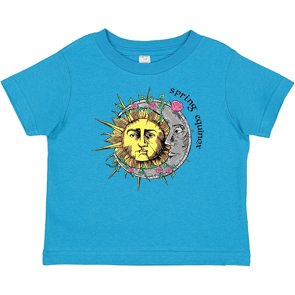 Inktastic 1st Day of Spring Sun and Moon Equinox Baby T-Shirt - Cute Spring Outfit for Boys & Girls - Perfect for Easter, Spring Photos & Seasonal Celebrations