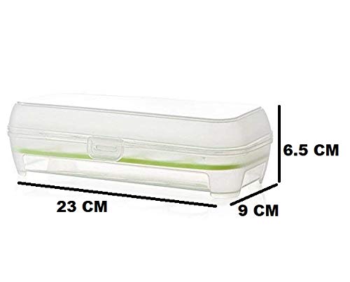 CSM Clear Plastic Egg Storage Tray - Holds 10 Eggs, Square Transparent Container for Refrigerator Organization | Perfect for Kitchen, Farm, or Easter Decor