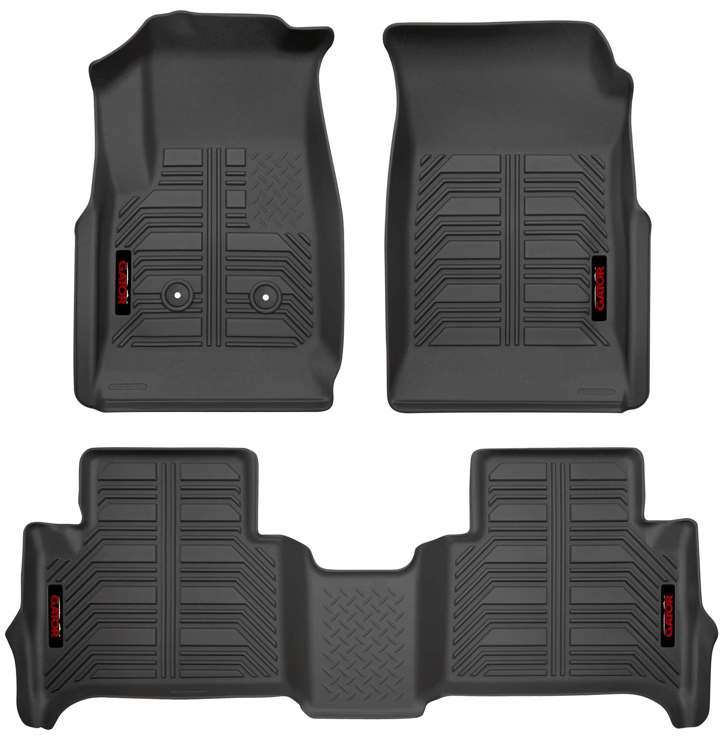 Gator 79609 Floor Liners for 15-19 Colorado/Canyon Crew Cab - Front & 2nd Seat Set, All-Weather Protection