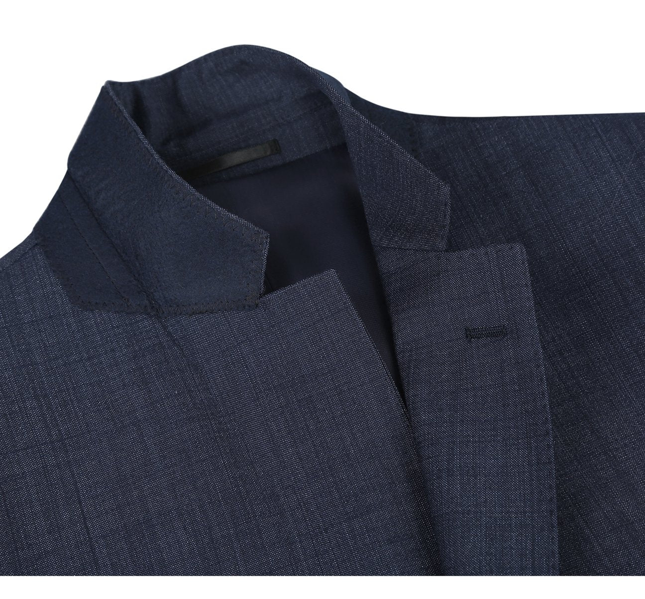 Alessandro Vitello by Renoir Navy Blue Two-Piece Classic Fit Wool Blend Suit 558 3 | Premium Business Attire for Weddings, Office & Formal Events