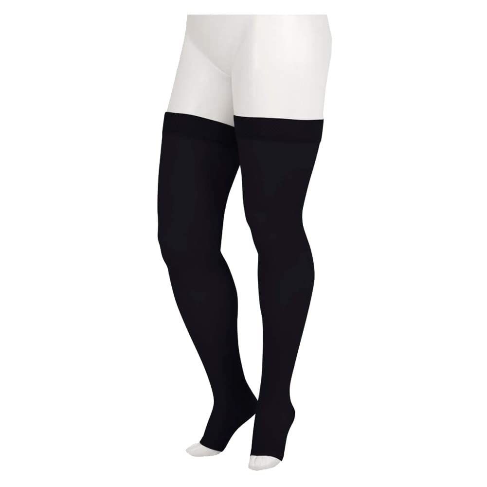Juzo Unisex Adult Soft 2001 Thigh-High 20-30mmHg Compression Stockings with Open Toe - Medical Support for Varicose Veins, Edema & Circulation - Perfect for Nurses, Travel & Daily Comfort