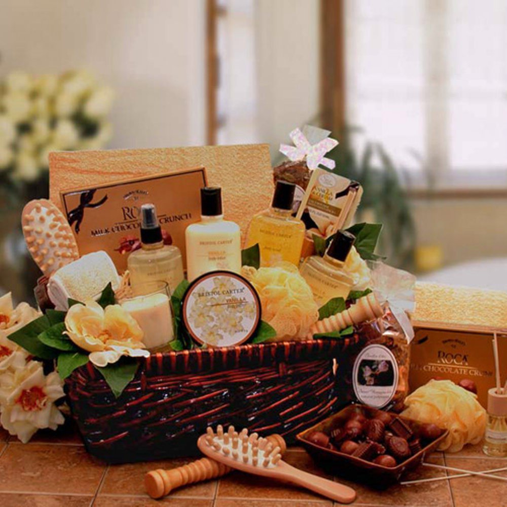Luxury Spa Relaxation Gift Basket Set - Lavender Bath Bombs, Scented Candles & Body Care Essentials - Perfect for Birthday, Anniversary & Self-Care Gifts