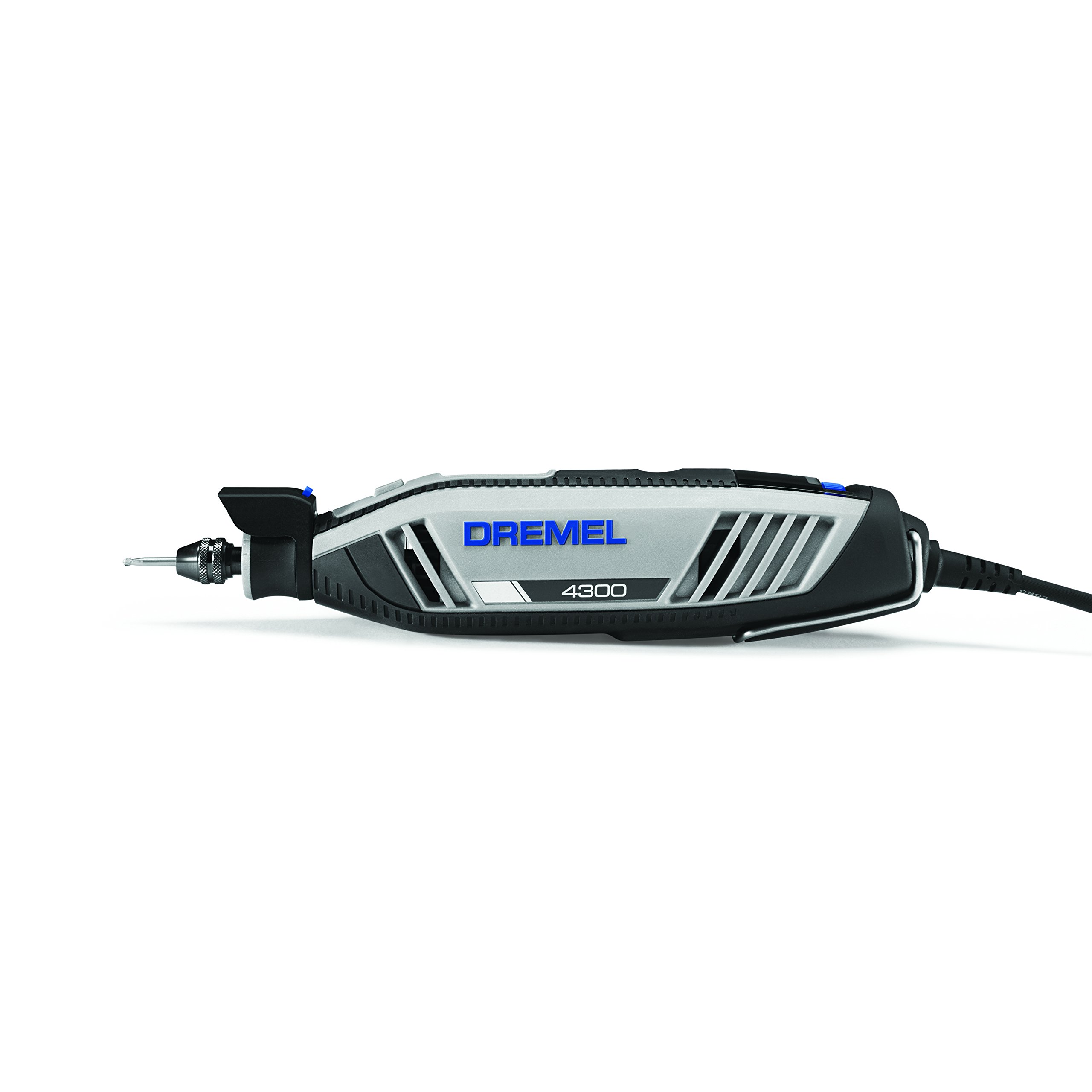 Dremel 4300 Rotary Tool Kit with LED Light & 335 Plunge Router Attachment - Perfect for Woodworking, Metal Engraving, and DIY Craft Projects